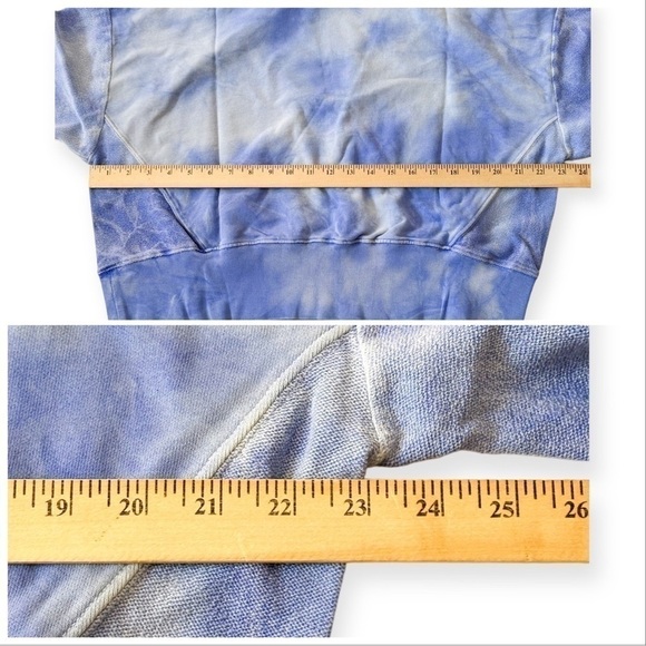 New with tag, DANNIJO Tie Dye Hoodie, Blue & White, Size M - Picture 14 of 14